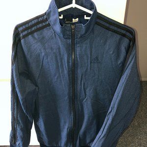 LAST CHANCE—Blue and black Adidas windbreaker
